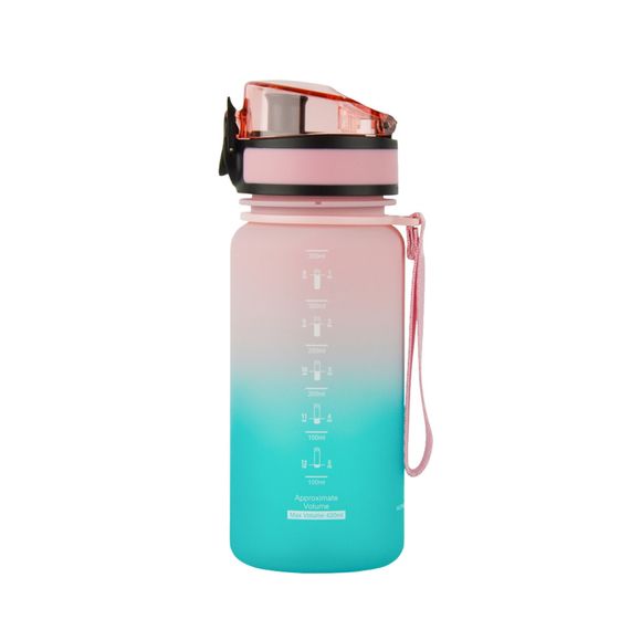 Пляшка для води UZSPACE 3034(Pink-Blue) 350 мл, рожево-блакитна | Зображення 1