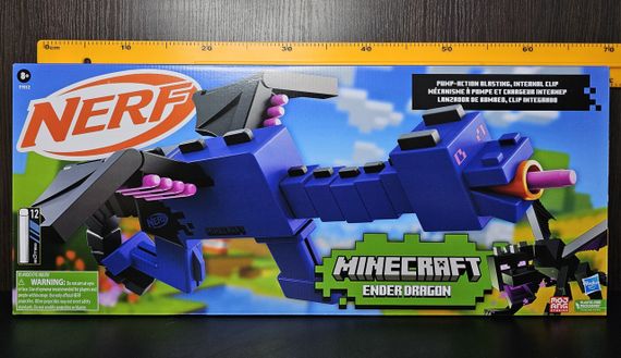 Бластер Nerf Minecraft Ender Dragon Нерф Майнкрафт Дракон енду (Ендер-дракон) Оригінал | Зображення 9