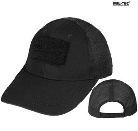 Бейсболка MIL-TEC Net Baseball Cap Black з сіткою