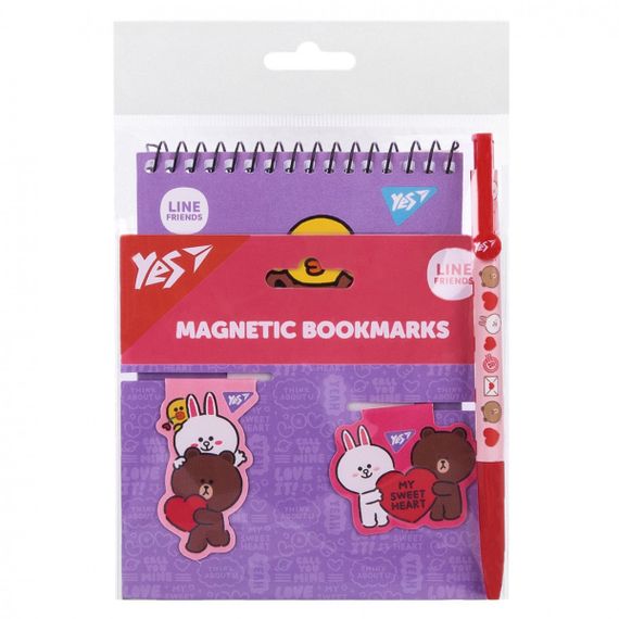 Набір канцелярський YES Line Friends № 3 450153 3 предмети