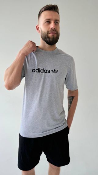 Футболка adidas сіра | Зображення 1