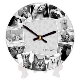 Часы настенные круглые I like cats 18 см (CH18_P_15S191)