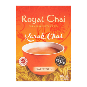 Розчинний чорний чай зі спеціями та цукром  Karak Sweet 220г Royal Chai 5060131760681