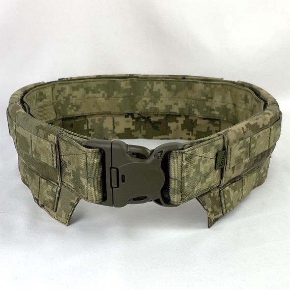 Пояс двойной тактический разгрузочный быстросбросный IRR Cordura 500 D Пиксель ММ-14 (pixel) MELGO M | Зображення 1