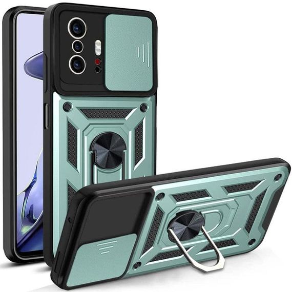 Чохол Ummi Camshield Serge Ring для Xiaomi 11T / 11T Pro Зелений