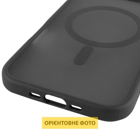 TPU+PC чохол Metal Buttons with MagSafe для Apple iPhone 17 Air (6.5") Чорний / Black | Зображення 4