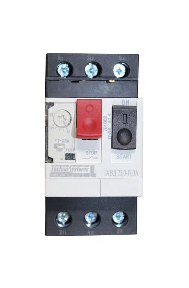 Автоматичний вимикач 1АВД 23-17А захисту двигуна 220V 5kW / 400V 10kW Ny95505027 | Зображення 1