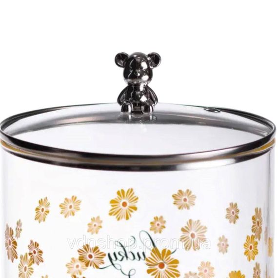 Лимонадниця з краном на дерев'яній підставці 3.6 л скляна лимонадниця диспенсер для напоїв HP-34-17 | Зображення 4