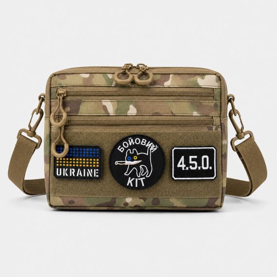 Чоловіча тактична сумка Multicam EDC Cordura 600D, сумка для патчів і шевронів мультікам CW-44 | Зображення 1