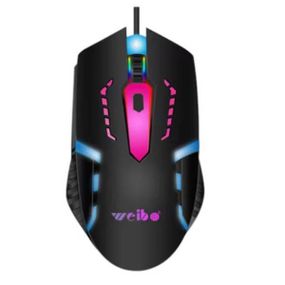 Мышка компьютерная проводная  Weibo M-39 Черная