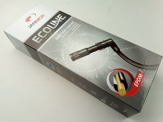 Дроти запалювання ВАЗ 2110 8кл., JANMOR (E18) н/силікон (чорні) (2111-3707010)