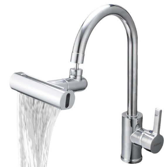Водосберегательная насадка SHOWER HEAD на кухонный кран с широкой лейкой – распылителем и вращением 360° · 4 режима струи | Зображення 4