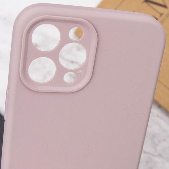 Чохол Silicone Case Full Camera Protective (AA) NO LOGO для Apple iPhone 12 Pro Max (6.7") Сірий / Lavender | Зображення 5