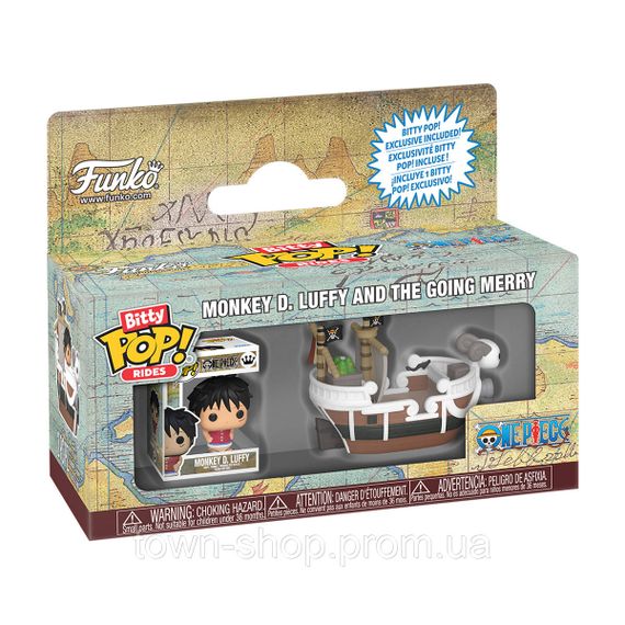 Набор фигурок Bitty POP! Rides серии Большой куш - Луффи и Гоинг Мерри