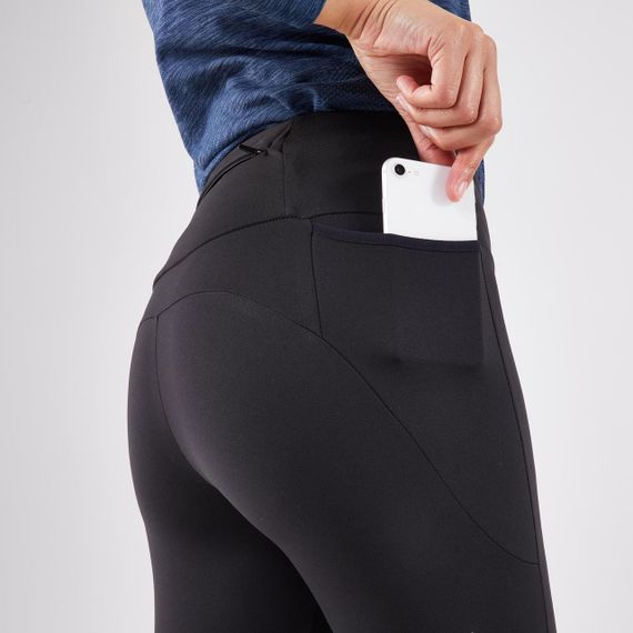 Легінси жіночі 500 утеплені для бігу чорні - L UA46L31 | Зображення 4