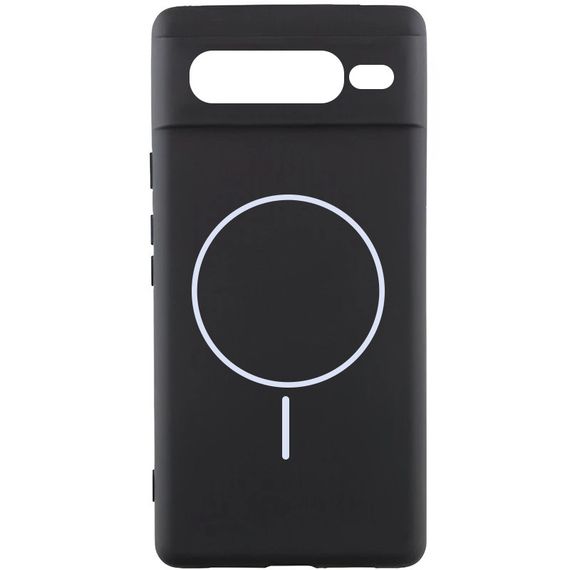 Чохол Silicone Cover Lakshmi Full Camera (AA) with Magnetic Fit для Google Pixel 7 Pro Чорний / Black