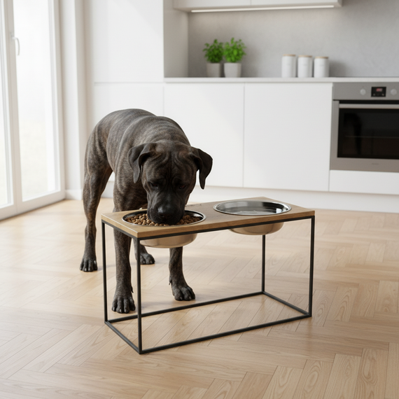 Миски на подставке для очень больших собак Hollky Base XXL40 (2 × 2,8 л) BXXL40-643240-BLNT | Зображення 1