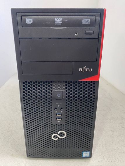 Комп'ютер Fujitsu Esprimo P556 E85 Tower / Intel Core i5-6400 (4 ядра по 2.7 - 3.3 GHz) / 8 GB DDR4 / 128 GB SSD / Intel HD Graphics 530 / DVD-ROM б/в + Подарунок Розумна інтерактивна зубна щітка Colgate Connect M1 / Bluetooth | Зображення 1