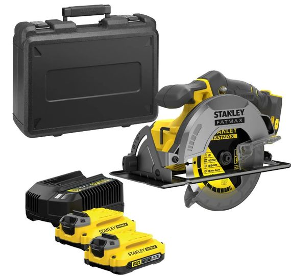 Пила циркулярна акумуляторна Stanley Fatmax з АКБ та ЗП SFMCS550M2K | Зображення 9