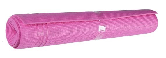 Килимок (мат) для йоги та фітнесу SportVida PVC 4 мм SV-HK0049 Pink | Зображення 1