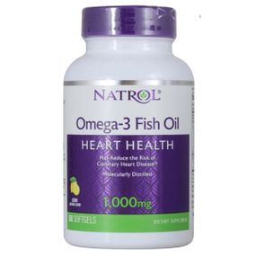 Омега 3 Natrol Omega-3 Fish Oil 1000 mg 60 Softgels Lemon Flavor NTL-00929