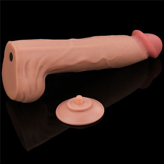 Фалоімітатор 14'' King Sized Sliding Skin Dual Layer Dong Sex Aura | Зображення 3