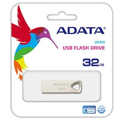 USB флеш накопитель ADATA 32GB UV210 Metal Silver USB 2.0 (AUV210-32G-RGD) | Зображення 2