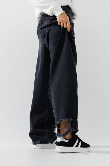 Джинси Baggy жіночі Zeo Basic 4542 36 Темно-сірий (2000990723611D) shop (2000990723611) | Зображення 1