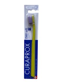 Зубна щітка Curaprox CS 1560 "Soft", d 0,15 мм. Салатовий з фіолетовим (LGVi)