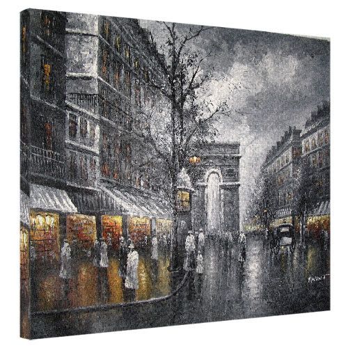 Картина на холсте Триумфальная арка Париж 40x50 см (H4050_ISK006)