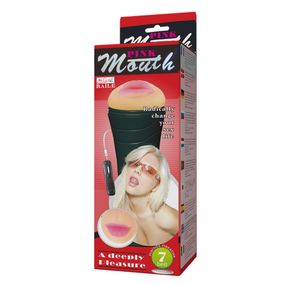 Мастурбатор ротик з вібрацією Pink Butt
