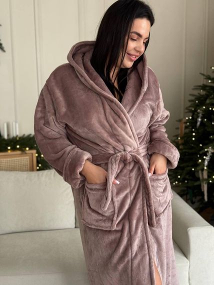 Женский махровый халат (2614/1) 4XL | Зображення 6
