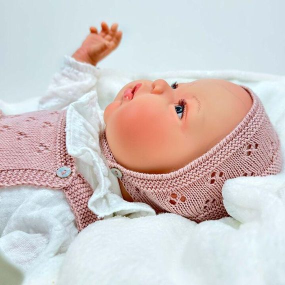 Іспанська Лялька Реборн Вініл Силіконовий Новонароджений Пупс Преміум 3D Розпис Nines d'Onil Sandra Pink 48 см | Зображення 2