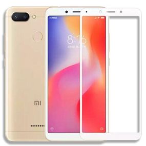 Захисне скло 2.5D на весь екран для Xiaomi Redmi 6 колір Білий