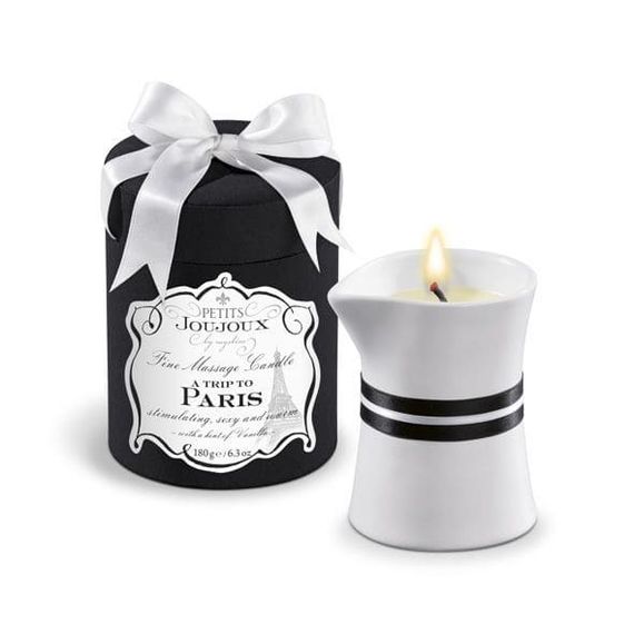 Масажна свічка Petits Joujoux (190 г) розкішна упаковка, Paris - Vanilla and Sandalwood
