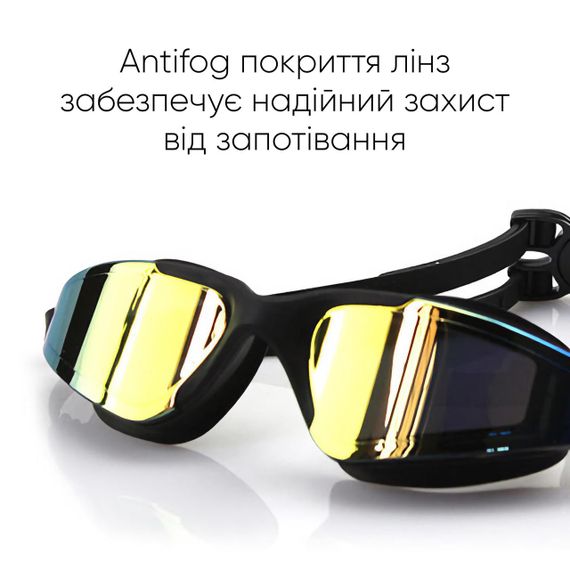 Окуляри для плавання Renvo Anda Pro Уні Anti-fog Чорний OSFM (2SG510-01) | Зображення 3