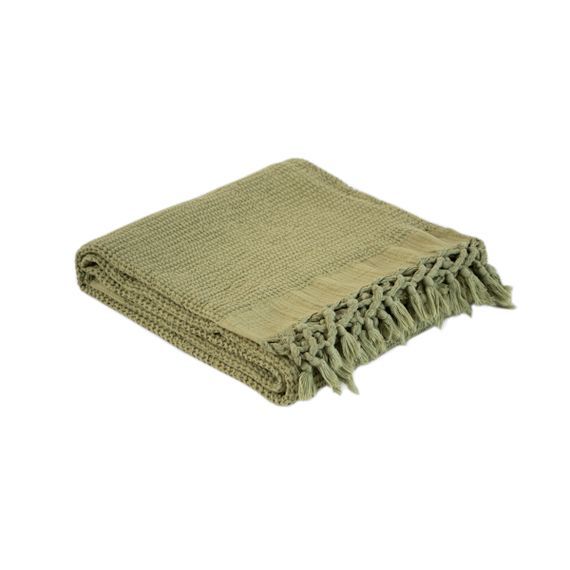 Плед Lotus Home 11248 Туреччина 130*170 см  Бавовна + бамбук Оливковий