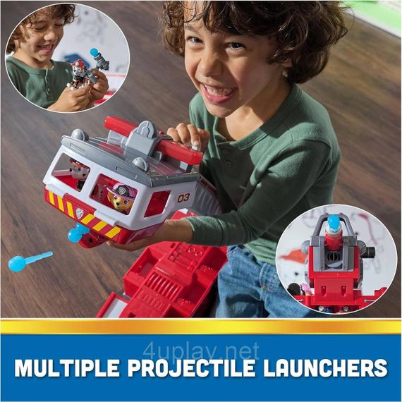 Щенячий патруль Велика пожежна машина з Маршалом, Гонщиком і Скай Spin Master PAW Patrol Ultimate Rescue Fire Truck | Зображення 8
