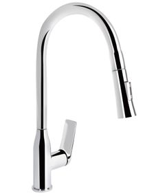 Змішувач для кухні Qtap Vlasta New з висувним виливом QTVLA344CRM45646
