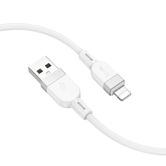 Дата кабель Hoco X109 Energy silicone USB to Lightning (1m) White | Зображення 1