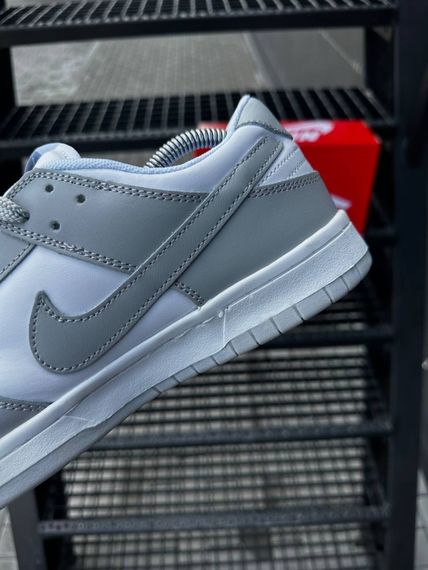 Кросівки Nike SB Dunk (white & gray) | Зображення 1