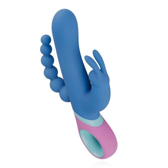 Вібратор-кролик з ротацією и анальним стимулятором PMV20 Vice - Double Vibrator Sex Aura | Зображення 5
