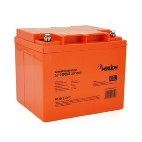 Аккумуляторная батарея MERLION GL12400M6 12V 40A h (198x165x170) Orange Q1/96