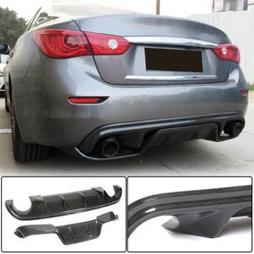 Дифузор заднього бампера V3 (для Q50 Base/Sport 2014-2017, Карбон) для Infiniti Q50/Q60 рр