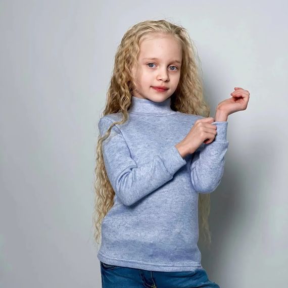 Водолазка для дівчинки Носи своє 128 Блакитний (p-12490-145136) | Зображення 2