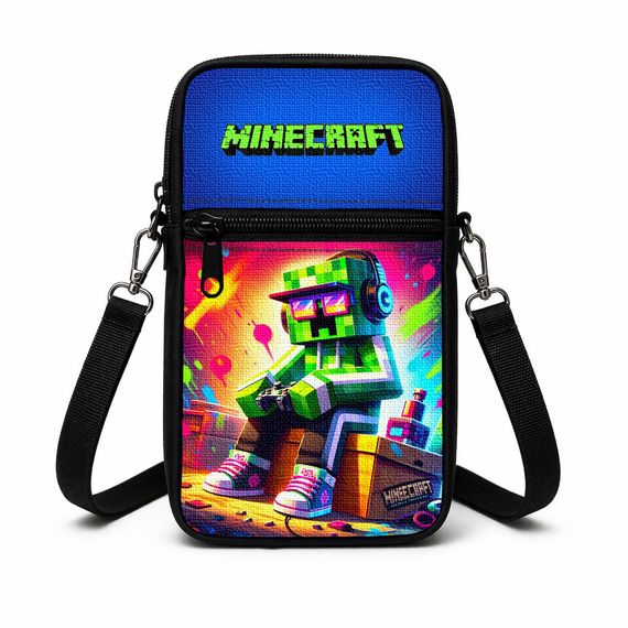 Сумка-чохол для телефону Minecraft,дитяча сумка через плече, водонепроникна міні-сумка (4783)