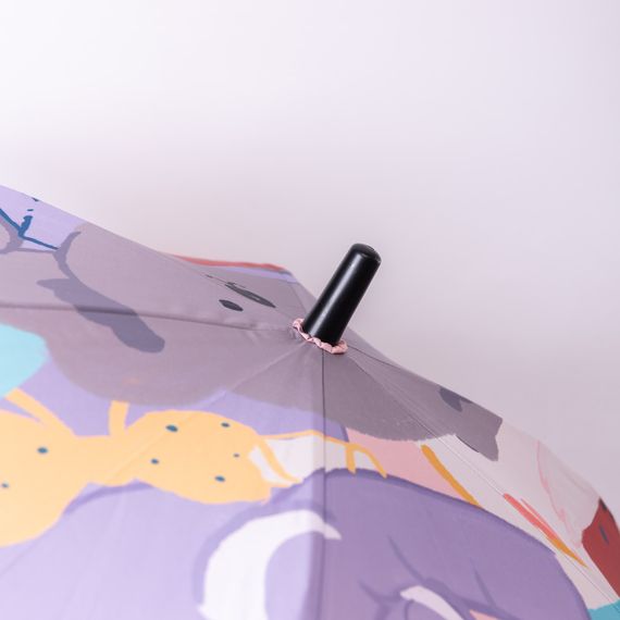 Парасолька дитяча механічна елегантна з принтом міцна надійна з поліестеру діаметр 90 см Фіолетовий HP-23-13V | Зображення 3