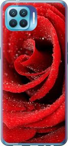 Чехол на Oppo Reno 4 Lite Красная роза "529u-2099-17620"