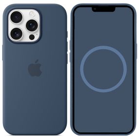 Чохол Silicone case (AAA) with Magsafe and Animation для Apple iPhone 16 Pro Max (6.9") Denim