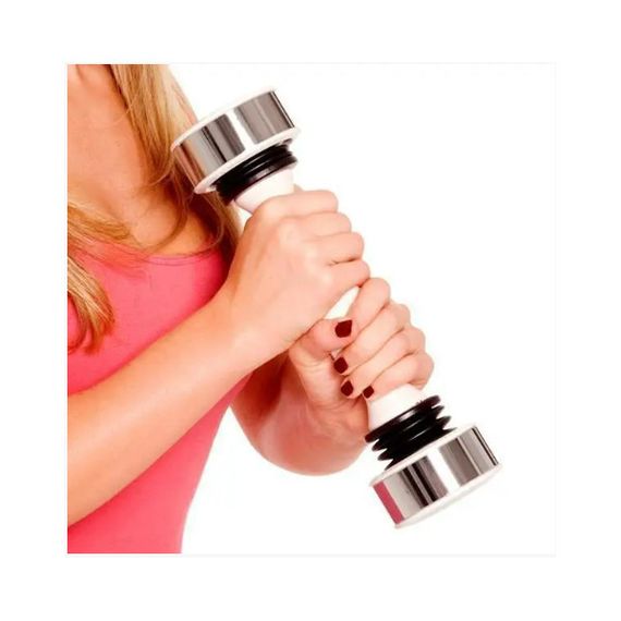 Виброгантель гантеля тренажер для фитнеса Supretto Shake Weight 1.1 кг виброгантеля | Зображення 5